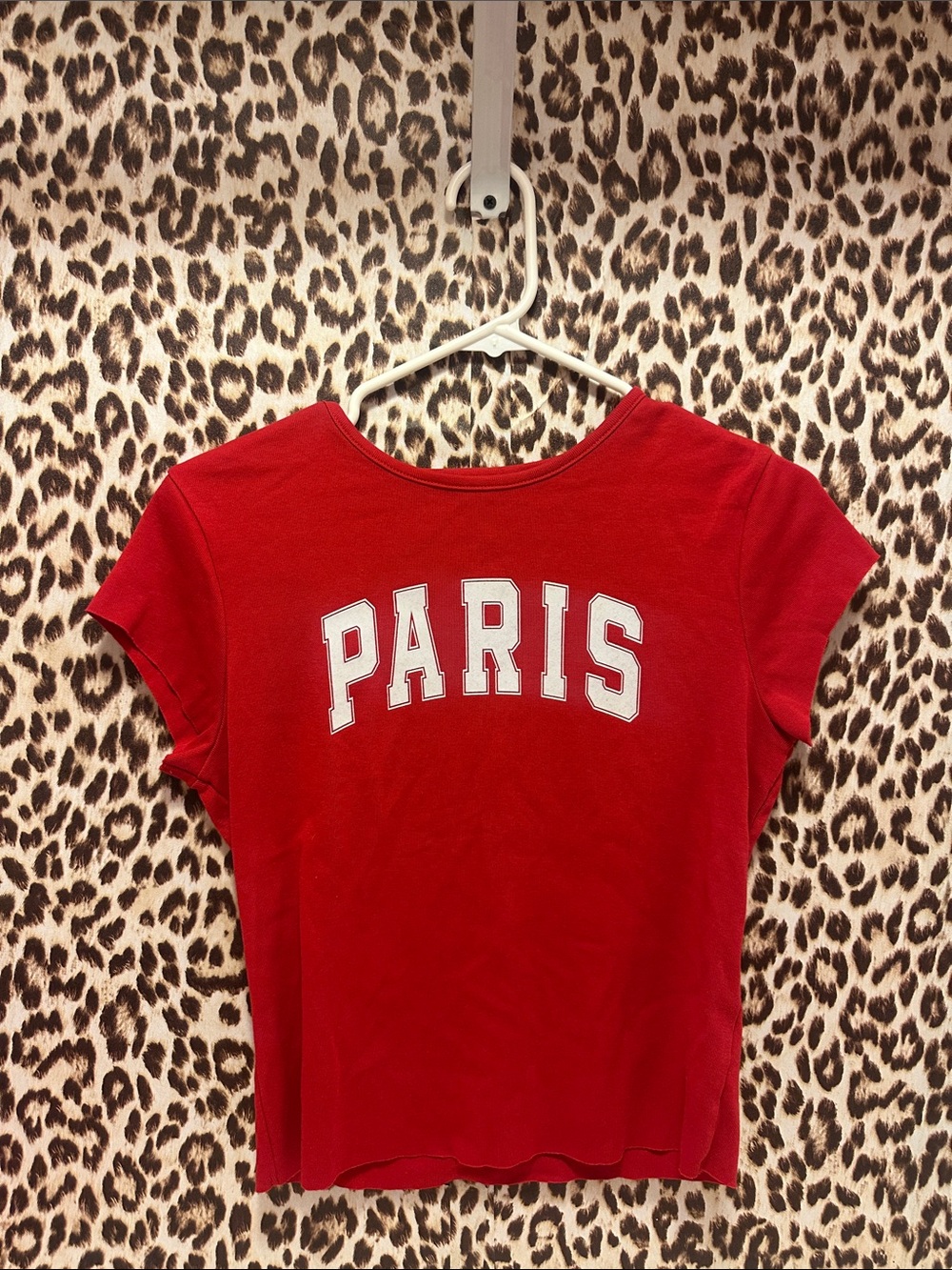 Red 'PARIS' Graphic Tee